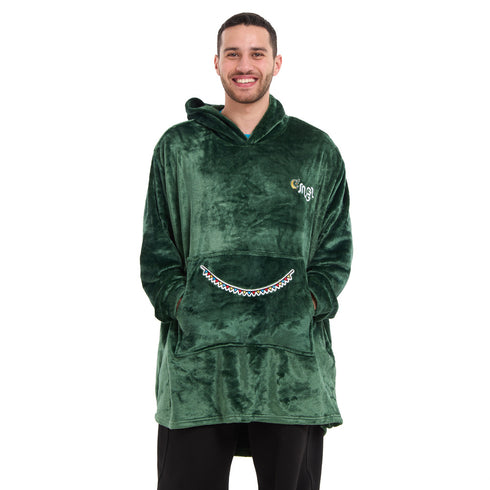 Snuggs Blanket Hoodie Dark Green مدفع رمضان